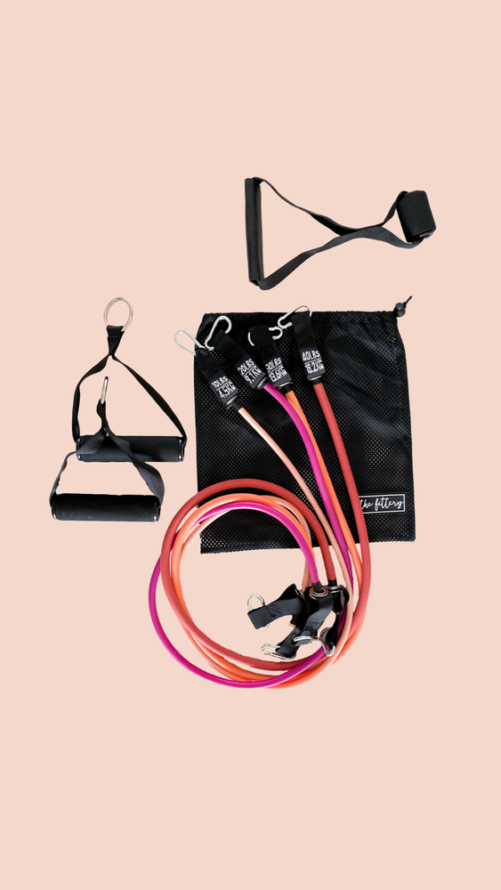 
            
                Load image into Gallery viewer, Tube Band + Ankle Straps pink - the fittery
            
        
